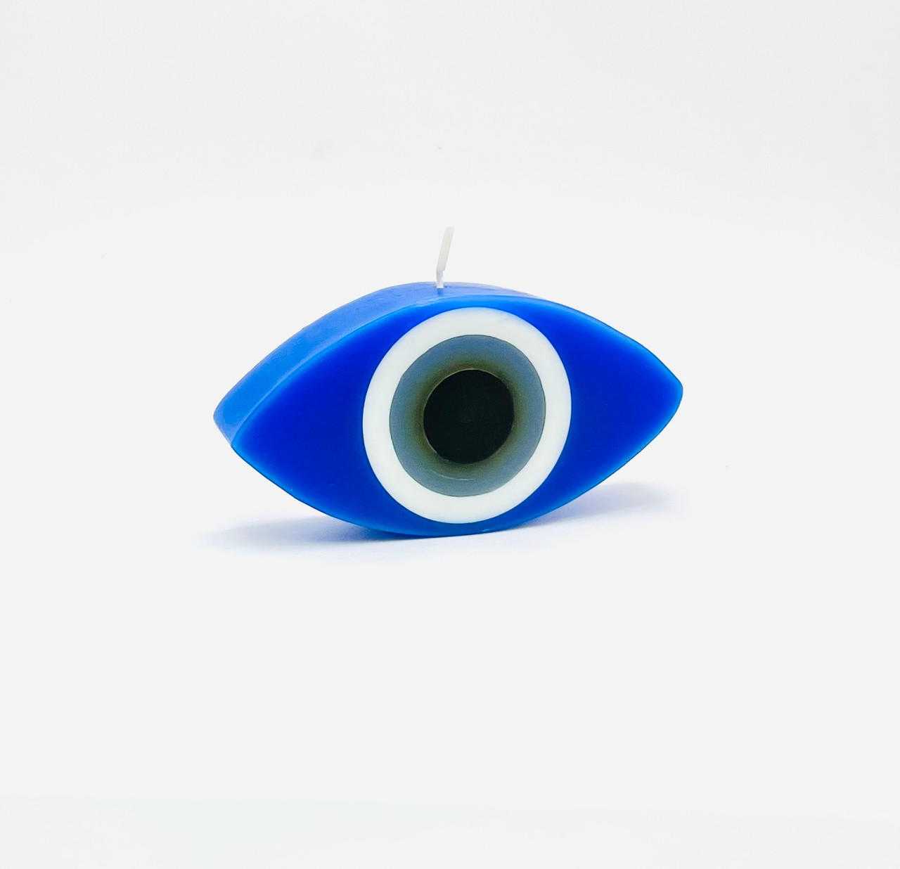 Evil Eye candle, 4" Oval