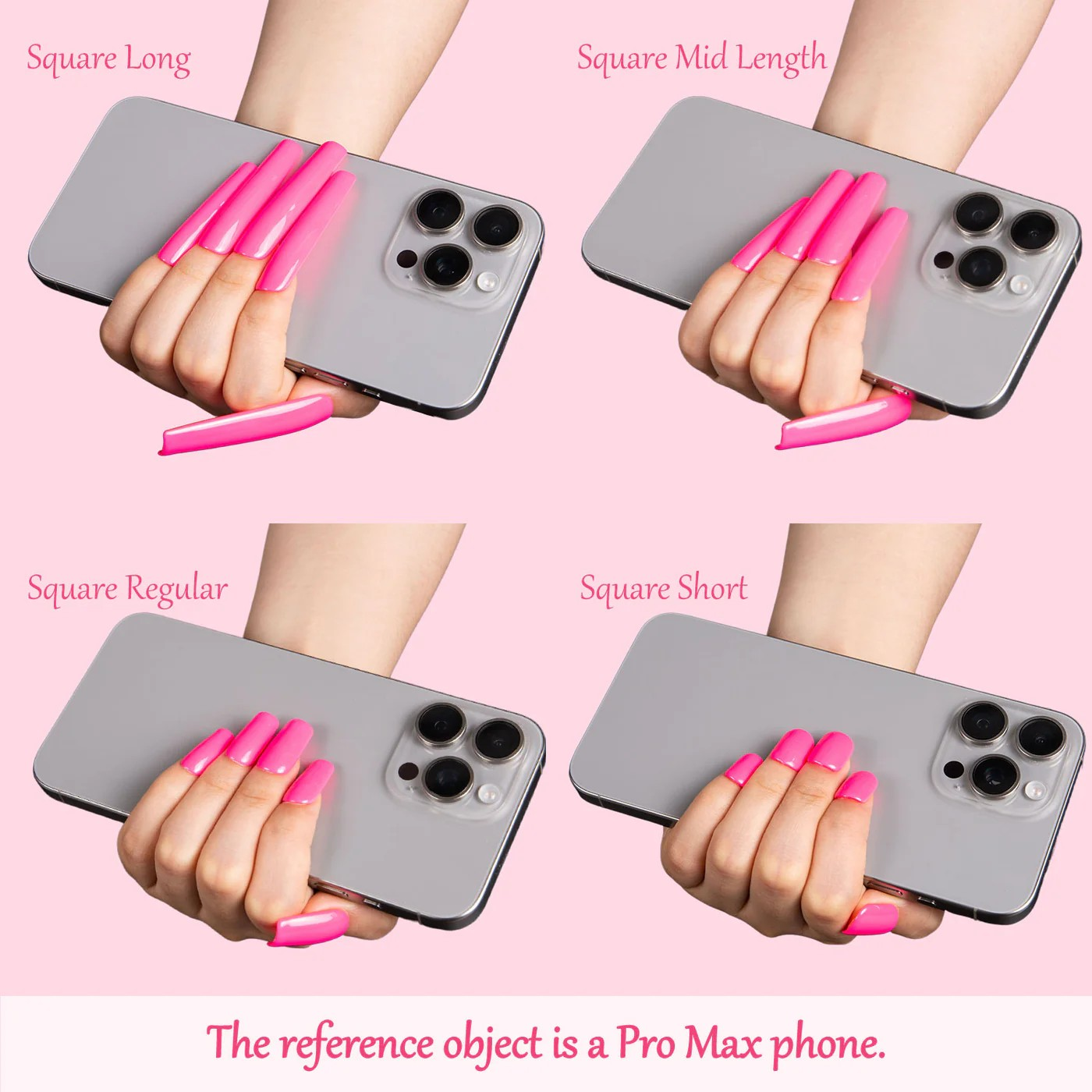Rainbow Luxe Short Square Press on False Nails