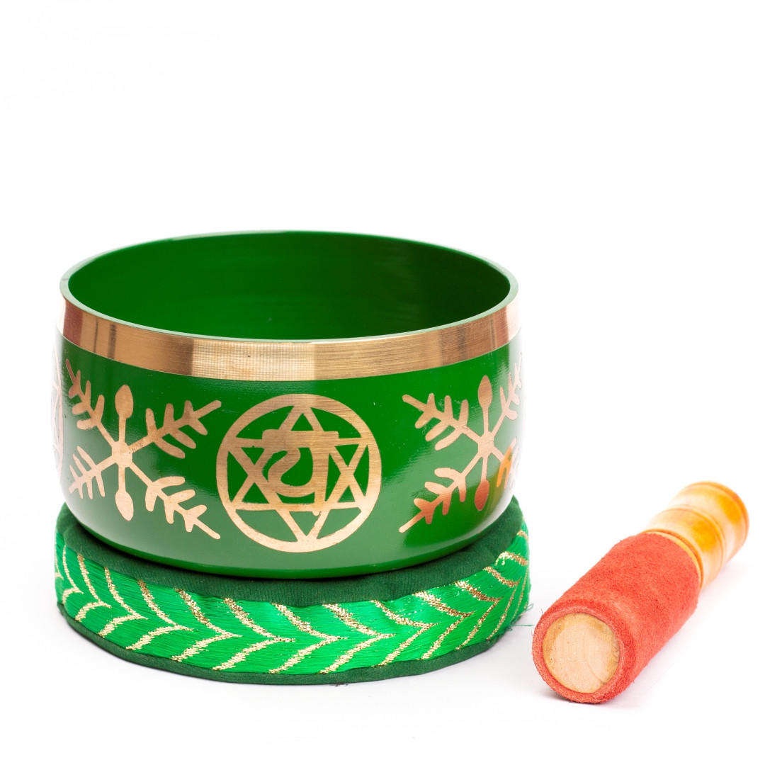 Emerald Serenity Bowl: 7 Chakra Green Harmony (Anahata)