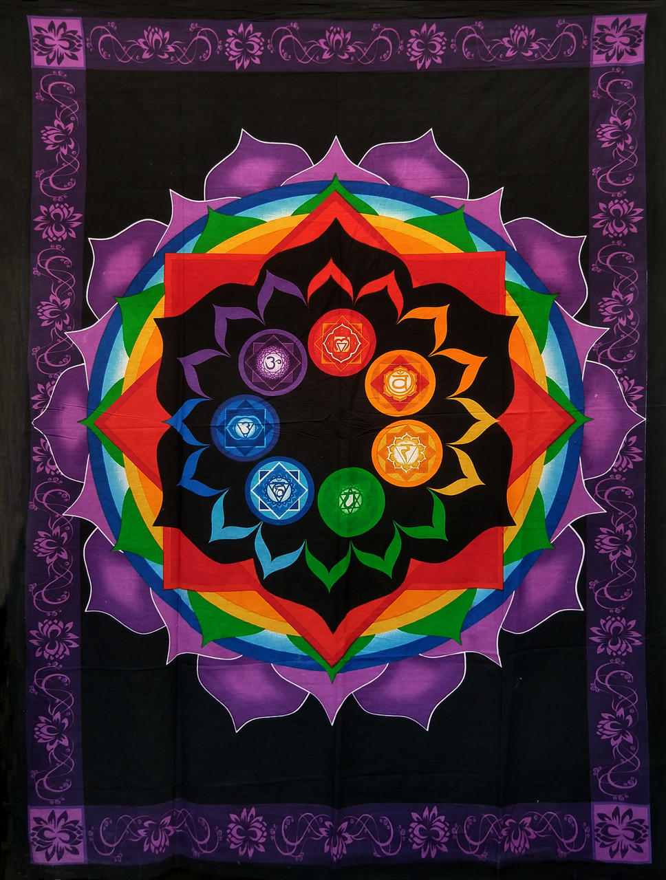 Chakra Lotus Tapestry